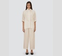 Herno - BLUSA BEIGE MANGA 3/4CON CORDONES EN LAS MANGAS