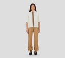 Herno - CAMISA BLANCA MANGA CORTA CON CINTA EN CUELLO
