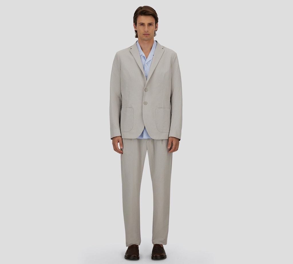 Herno - BLAZER GRIS CLARO CURRUGADO