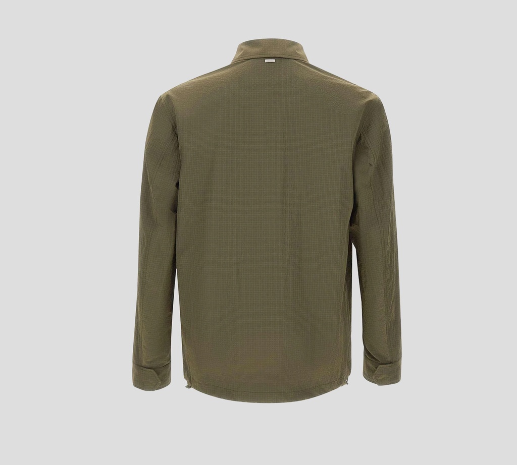 Herno - CHAQUETA VERDE CORTA VIENTOS AJUSTABLE EN CINTURA