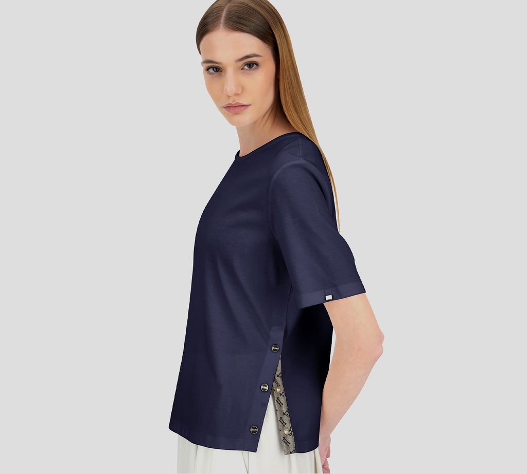 Herno - BLUSA AZUL OSCURO OVERSIZE