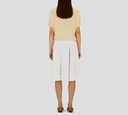 Herno - FRANELA BLANCA CON RAYAS MOSTAZA