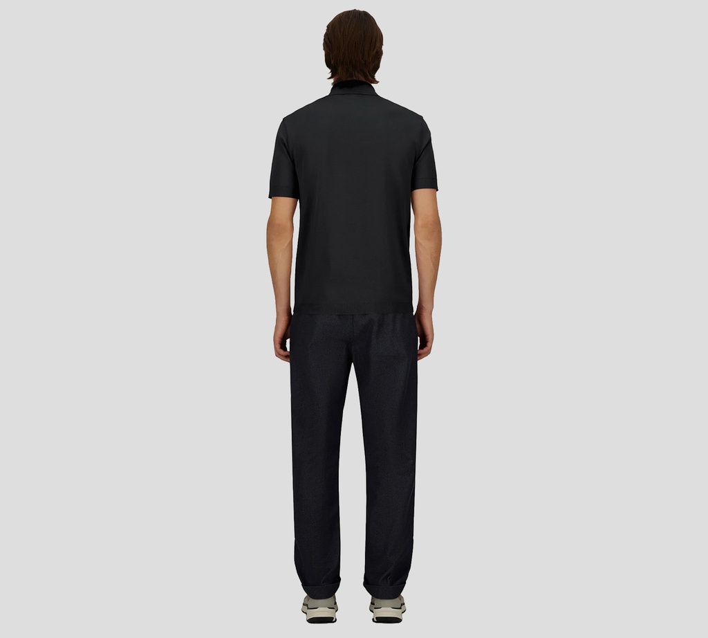 Herno - POLO NEGRA DE ALGODÓN