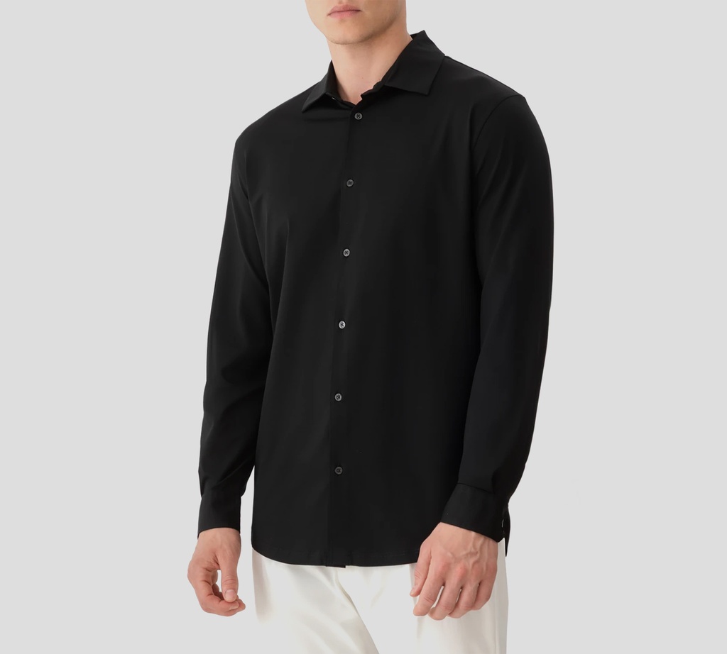 Herno - CAMISA NEGRA MANGA LARGA