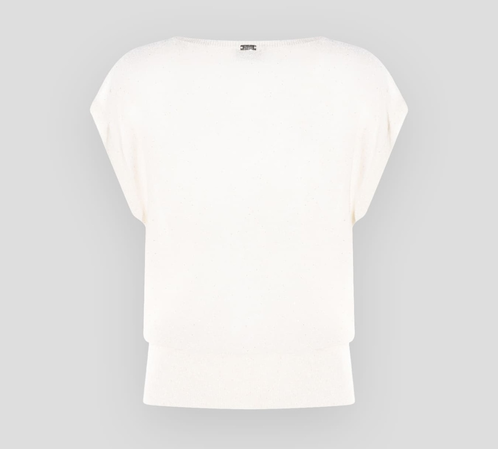 Herno - BLUSA MARRON CLARO CON DETALLES DORADOS SIN MANGAS