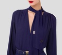 Elisabetta Franchi - BLUSA CON LETRAS DORADAS 590