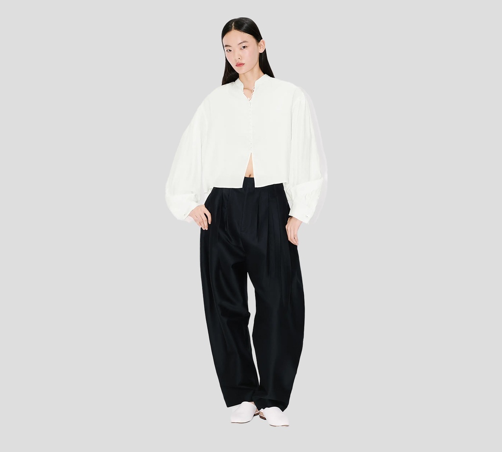 Kenzo - CAMISA BLANCA CUELLO MAO CON BOTONES