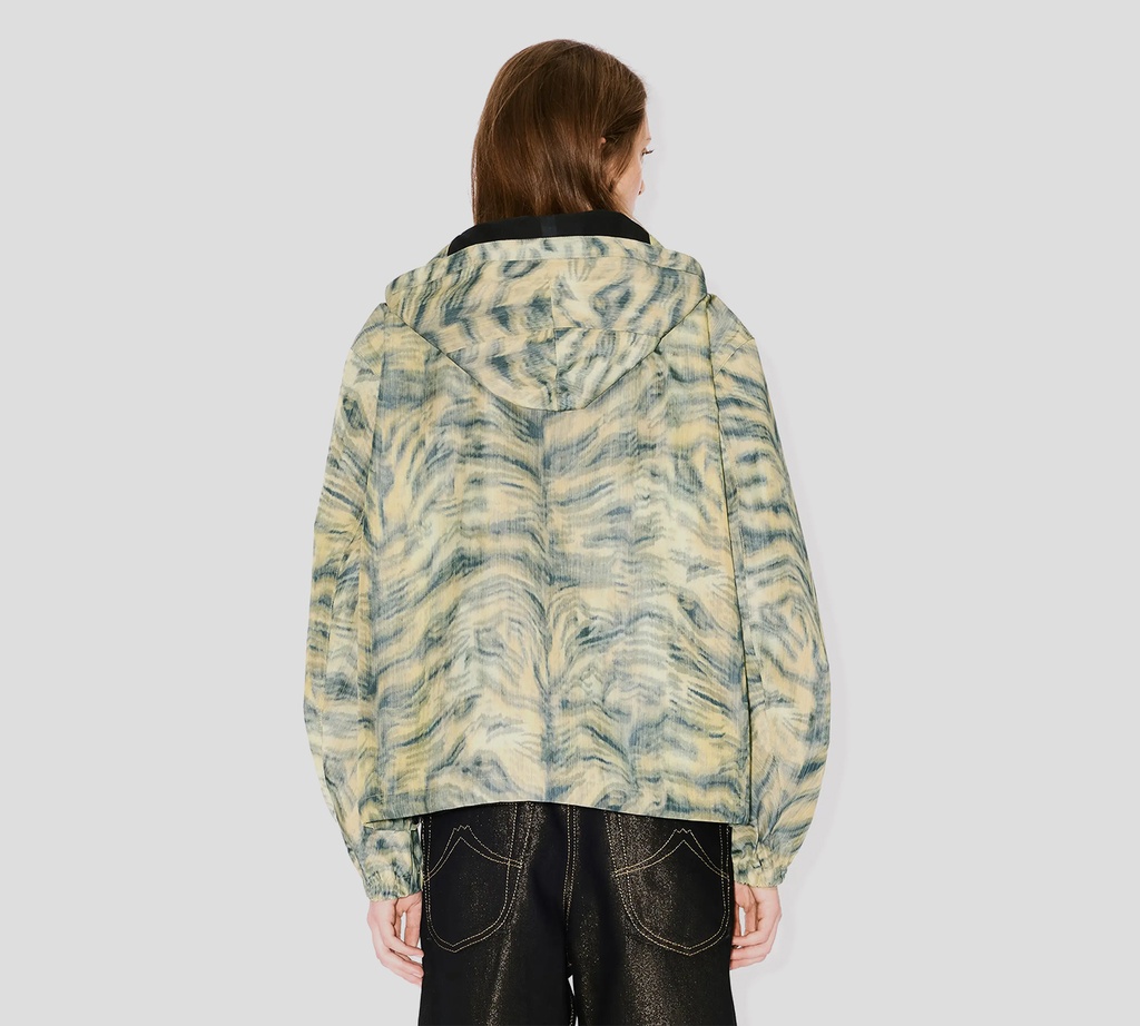 Kenzo - CHAQUETA AZUL CON AMARILLO ATIGRADA