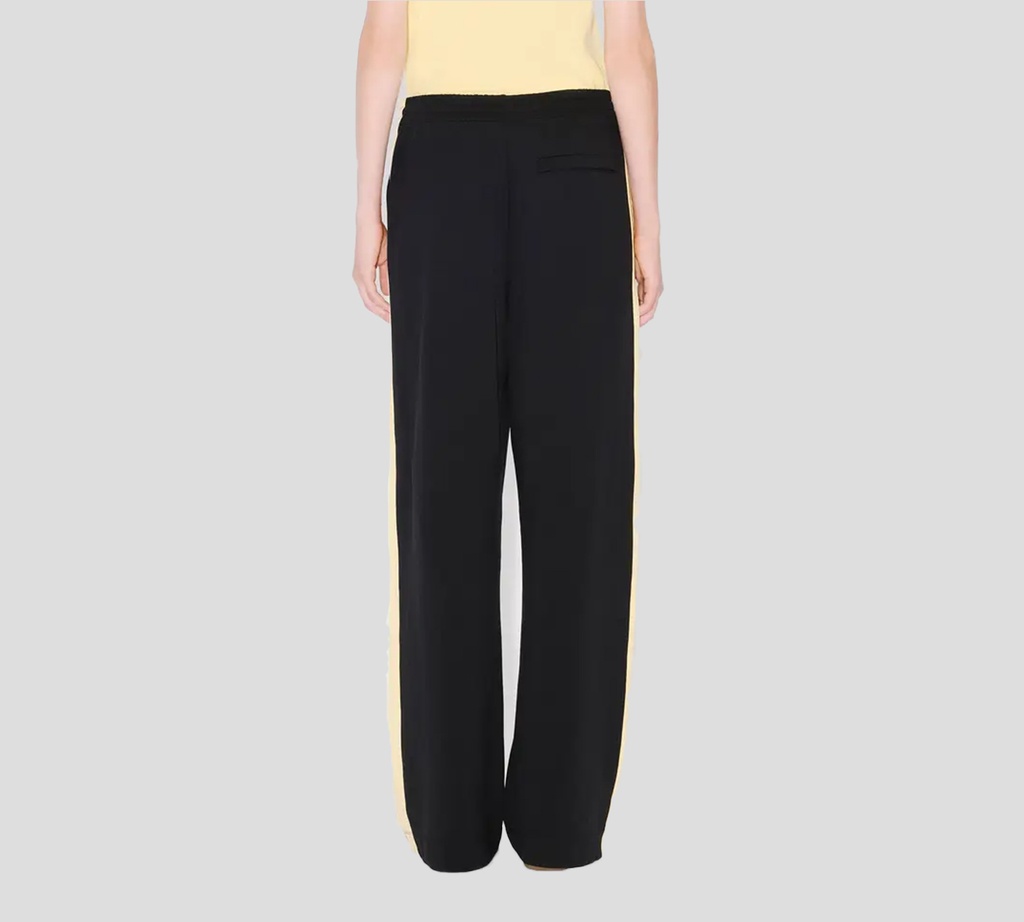 Kenzo - PANTALON NEGRO CON FRANJAS AMARILLAS