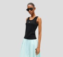 Kenzo - FRANELA SIN MANGAS NEGRA CON FLOR EN EL PECHO