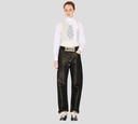 Kenzo - TOP CREMA CON BRILLANTES PLATEADOS
