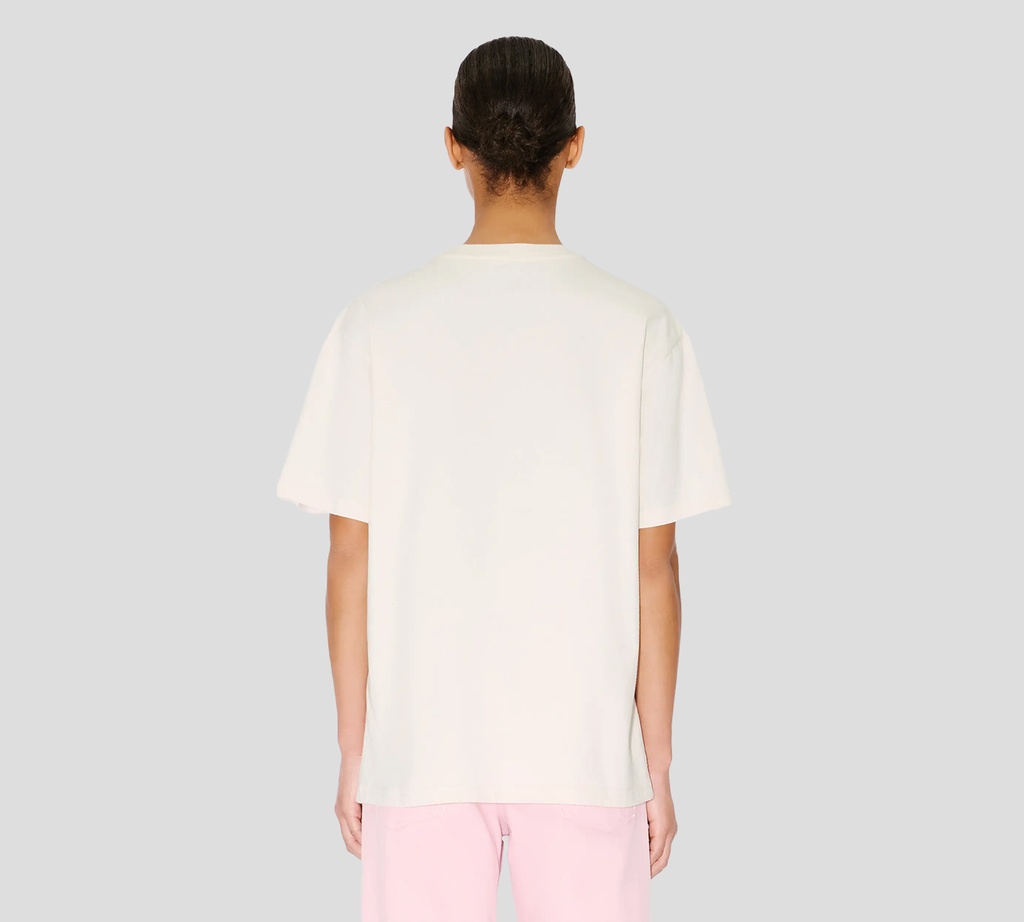 Kenzo - FRANELA BLANCO HUESO CON CORAZON ROSADO