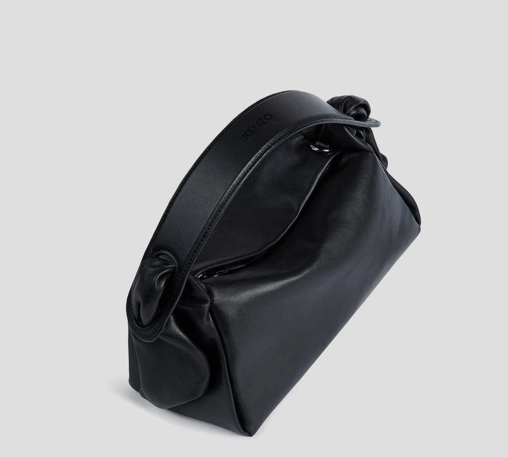 Kenzo - CARTERA DE MANO EN CUERO NEGRO