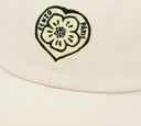 Kenzo - GORRA BEIGE CON FLOR AMARILLA