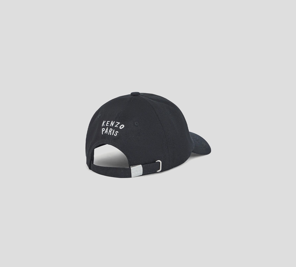 Kenzo - GORRA NEGRA CON TIGRE AMARILLO