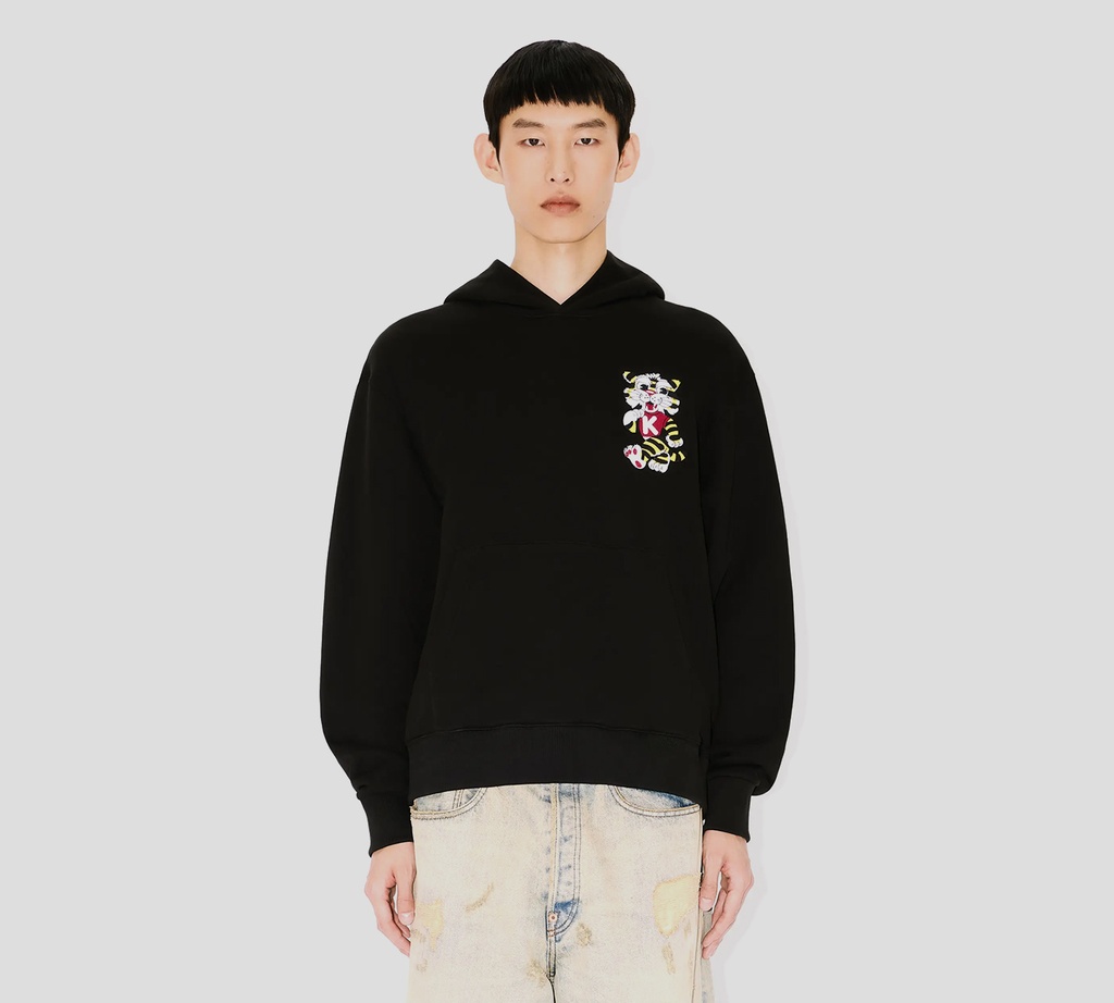Kenzo - SWEATER NEGRO CON TIGRE AMARILLO