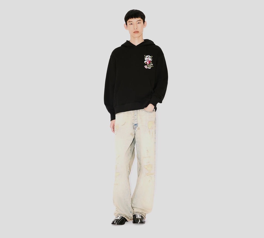 Kenzo - SWEATER NEGRO CON TIGRE AMARILLO