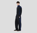 Kenzo - MONO NEGRO CON FRANJA AZUL EN LOS LATERALES