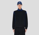 Kenzo - CHAQUETA NEGRA CON AZUL Y CUELLO ALTO