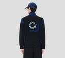 Kenzo - CHAQUETA NEGRA CON AZUL Y CUELLO ALTO