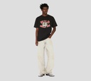 Kenzo - FRANELA NEGRA CON TIGRE ESTAMPADO Y LETRAS ROJAS