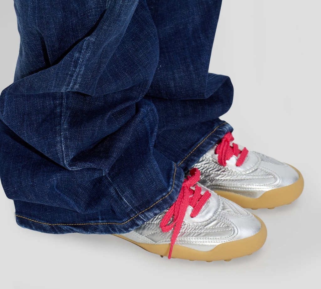 Dsquared2 - SNEAKERS PALTEADO DE TRENZAS FUCSIA Y MICROTACOS