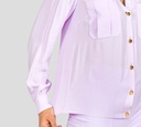 Elisabetta Franchi - BLUSA DE BOTONES CLUELLO EN V