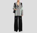 Off White - BLAZER CON BLOQUES DE COLOR GRIS NEGRO Y VERDE