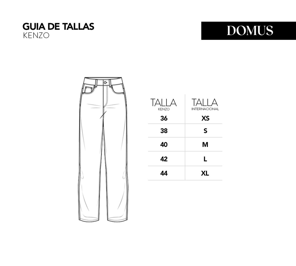 Kenzo - PANTALON NEGRO CON FRANJAS AMARILLAS