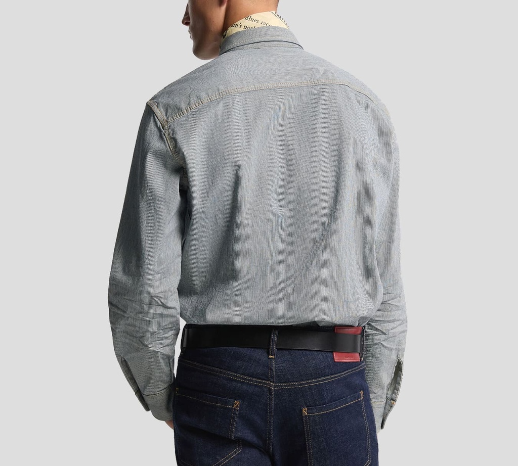 Dsquared2 - CAMISA BLANCA DE LINEAS NEGRAS