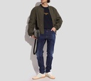 Dsquared2 - FRANELA AZUL OSCURO CON DSQUARED2 EN AMARILLO