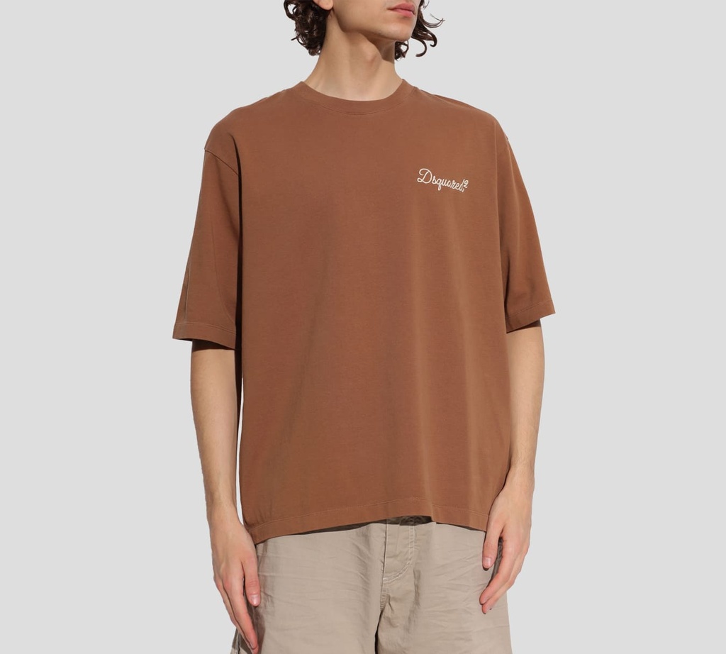 Dsquared2 - FRANELA MARRON CON DSAUQRED2 BORDADO