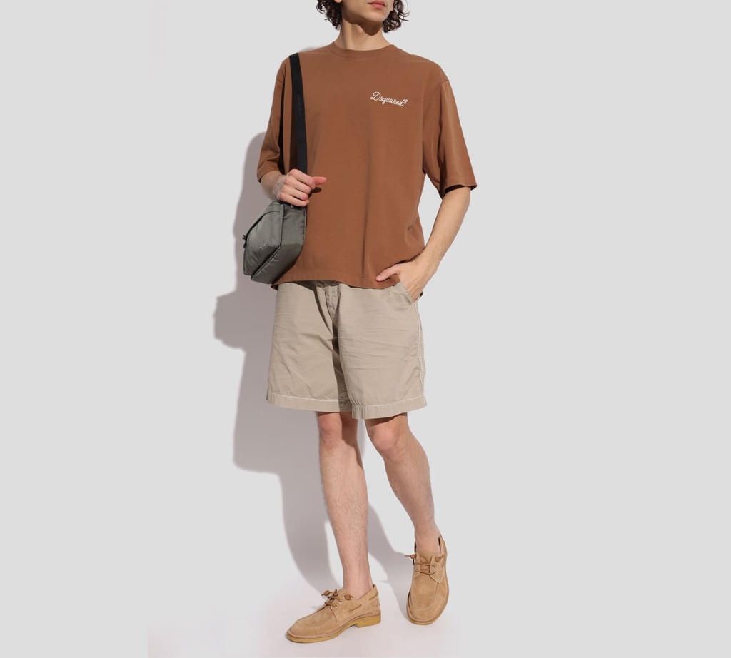 Dsquared2 - FRANELA MARRON CON DSAUQRED2 BORDADO