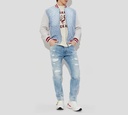Dsquared2 - FRANELA BLANCO HUESO CON LETRAS VINOTINTO
