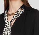 Elisabetta Franchi - BLUSA CON BUFANDA Y CADENA
