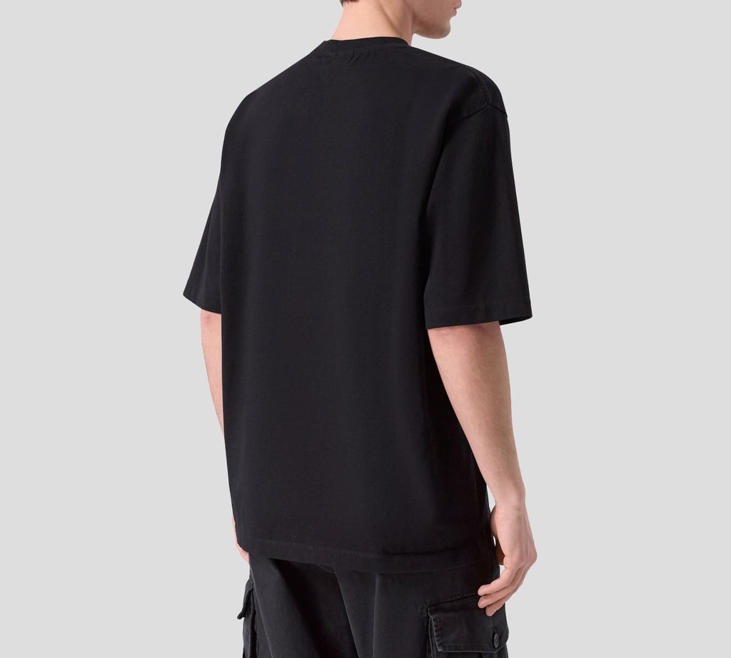 Dsquared2 - FRANELA NEGRA CON ESTAMPADO DE MONO