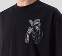Dsquared2 - FRANELA NEGRA CON ESTAMPADO DE MONO