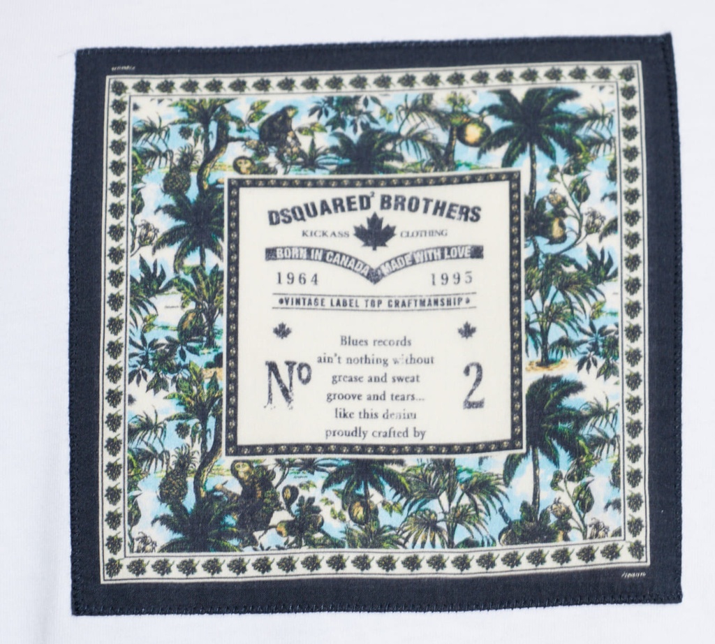 Dsquared2 - FRANELA BLANCA DSQUARED2 BROTHERS