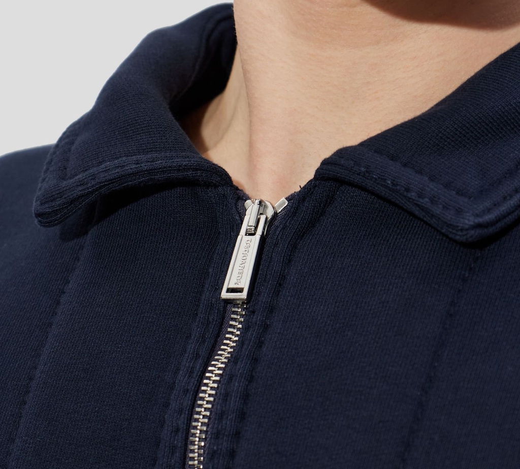 Dsquared2 - SWEATER AZUL MARINO CON CIERRES PLATEADOS