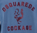 Dsquared2 - HODDIE AZUL CON LETRAS VINOTINTO