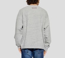 Dsquared2 - SWEATER GRIS CON LETRAS VINOTINTO