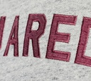 Dsquared2 - SWEATER GRIS CON LETRAS VINOTINTO