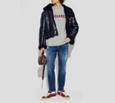 Dsquared2 - SWEATER GRIS CON LETRAS VINOTINTO