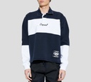 Dsquared2 - POLO RUGBY MANGA LARGA AZUL Y BLANCO