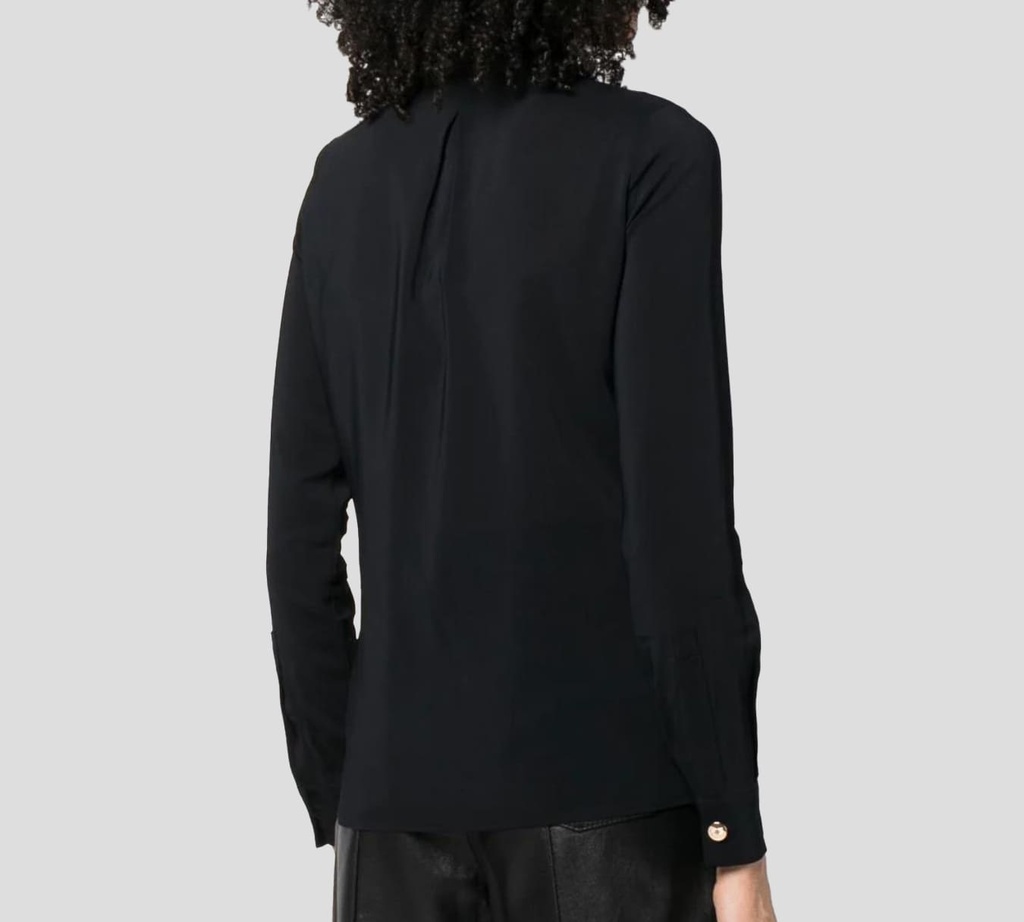 Elisabetta Franchi - BLUSA CON CADENA NEGRA