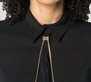 Elisabetta Franchi - BLUSA CON CADENA NEGRA