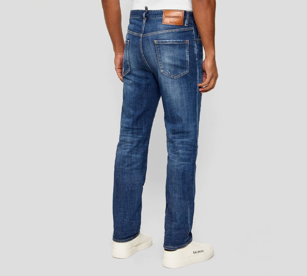 Dsquared2 - JEANS AZUL CLASICO CON ROTOS EN LAS PIERNAS