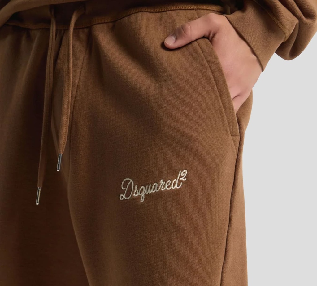 Dsquared2 - SHORT MARRON CON DSQUARED EN BEIGE
