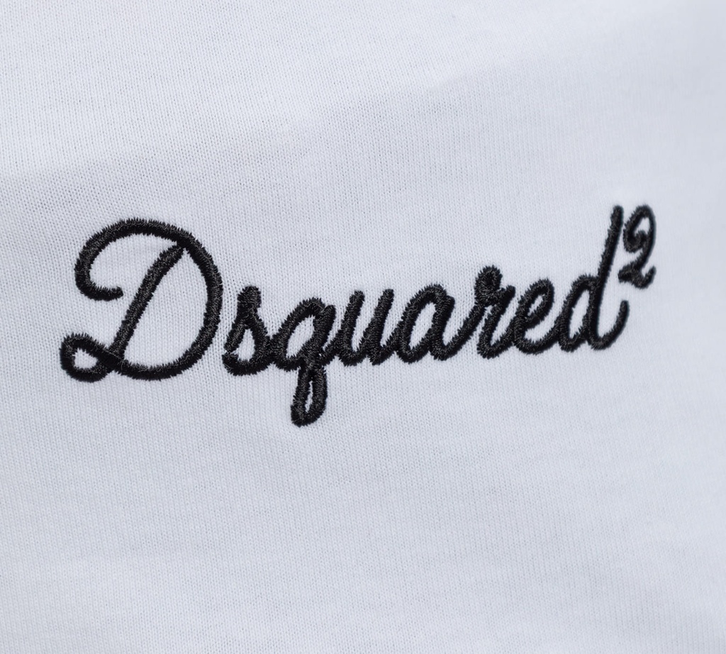 Dsquared2 - FRANELA BLANCA CON DSQUARED2 EN PARTE INFERIOR