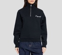 Dsquared2 - SWEATER NEGRO DE CUELLO ALTO Y CIERRE FRONTAL